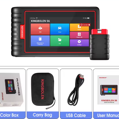 OBD2 Diagnosetool met Tablet – Volledige Systeemscanner met 28 Servicefuncties en CANFD Ondersteuning
