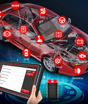 OBD2 Diagnosetool met Tablet – Volledige Systeemscanner met 28 Servicefuncties en CANFD Ondersteuning