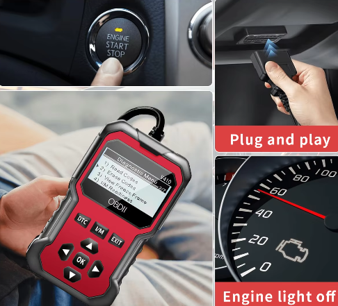 OBD2 Auto Diagnosescanner – Foutcode Lezer voor Alle Voertuigen vanaf 1996