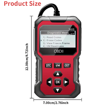 OBD2 Auto Diagnosescanner – Foutcode Lezer voor Alle Voertuigen vanaf 1996