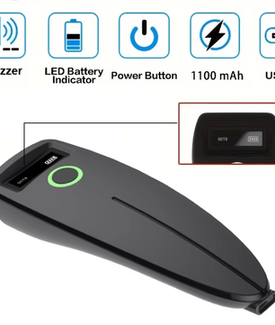 Mini Draadloze 2D Barcodescanner – Bluetooth QR en Barcode Reader met Opslagfunctie