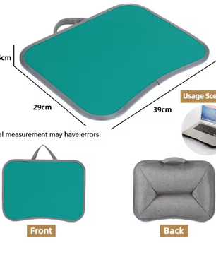 Multifunctioneel Laptopbureau met Kussen – Schoottafel met Harde Top en Muismat