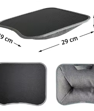 Multifunctioneel Laptopbureau met Kussen – Schoottafel met Harde Top en Muismat