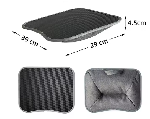 Multifunctioneel Laptopbureau met Kussen – Schoottafel met Harde Top en Muismat