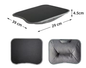 Multifunctioneel Laptopbureau met Kussen – Schoottafel met Harde Top en Muismat