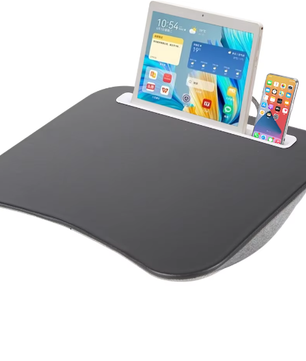 Multifunctioneel Laptopbureau met Kussen – Schoottafel met Harde Top en Muismat