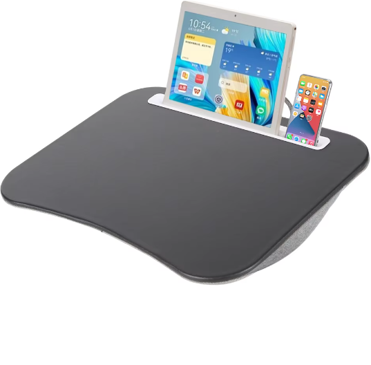 Multifunctioneel Laptopbureau met Kussen – Schoottafel met Harde Top en Muismat