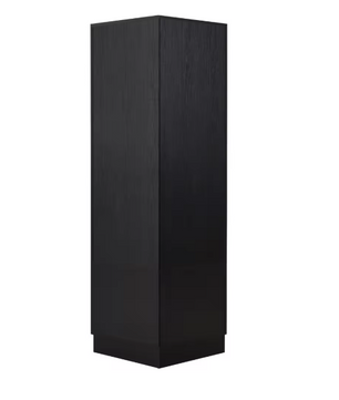 Moderne Garderobeset – Houten Halgarderobe met 4 Haken, 53×53×180 cm, Zwart