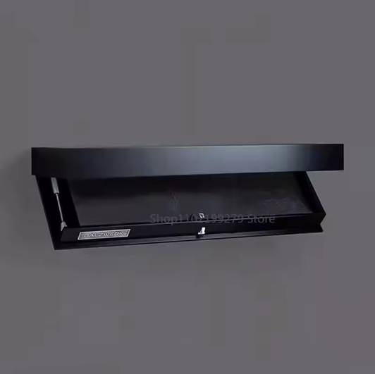Houten Zwevende Wandplank met Verborgen Compartiment – 40×21×7,2 cm, Wandgemonteerde Opbergdoos