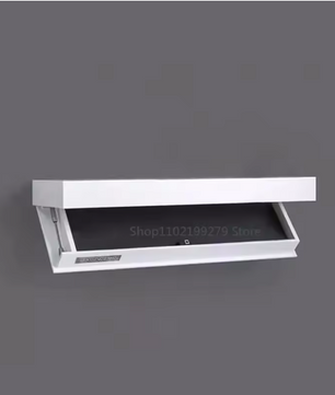 Houten Zwevende Wandplank met Verborgen Compartiment – 40×21×7,2 cm, Wandgemonteerde Opbergdoos