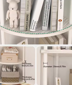 Hoekplank 5/6-Laags – Opbergrek & Plantenstandaard, Boekenplank voor Woonkamer, Keuken & Slaapkamer