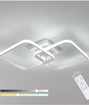Moderne Vierkante LED Plafondlamp – 50W, Dimbaar met Afstandsbediening, 59 cm