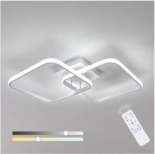 Moderne Vierkante LED Plafondlamp – 50W, Dimbaar met Afstandsbediening, 59 cm