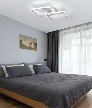 Moderne Vierkante LED Plafondlamp – 50W, Dimbaar met Afstandsbediening, 59 cm
