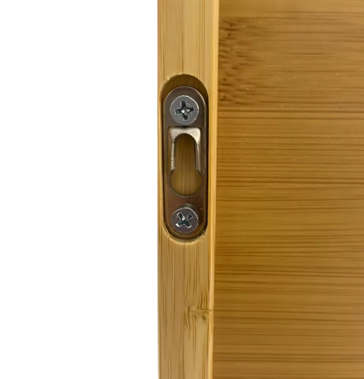 Bamboe Badkamerwandkast – Hangend Wandrek met 2 Deuren & 3 Planken