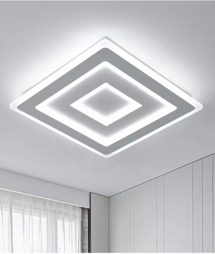 Moderne Vierkante LED Plafondlamp – 42W Acryl Wit, Slaapkamer & Woonkamer