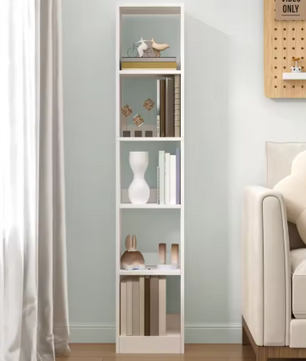 Witte Kubus Boekenkast – Moderne Opbergkast met 5 Planken