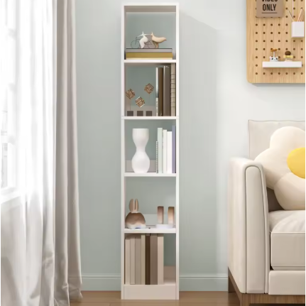 Witte Kubus Boekenkast – Moderne Opbergkast met 5 Planken