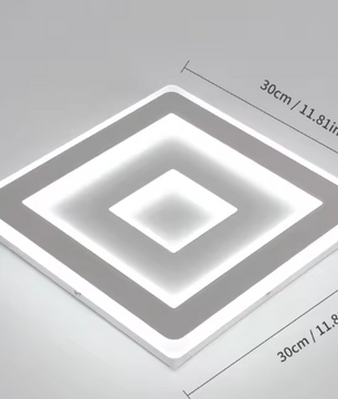 Moderne Vierkante LED Plafondlamp – 42W Acryl Wit, Slaapkamer & Woonkamer