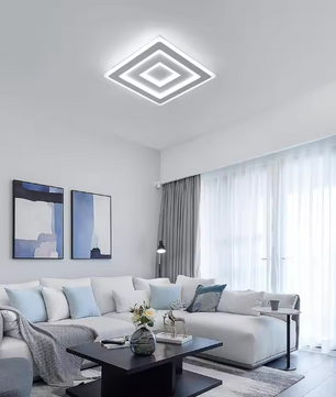 Moderne Vierkante LED Plafondlamp – 42W Acryl Wit, Slaapkamer & Woonkamer