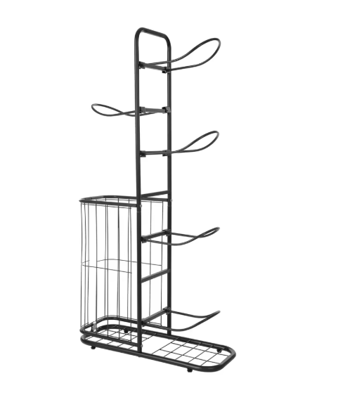 5-laags Sport Opbergrek – Vrijstaande Balhouder & Organizer
