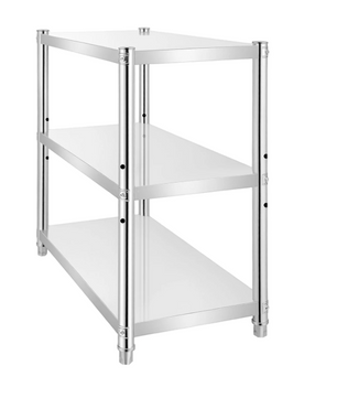 3-Laags Roestvrijstalen Opbergrek – Verstelbaar & Duurzaam Keukenrek