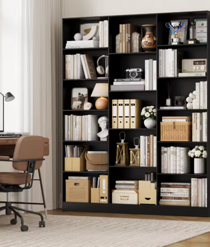 Boekenkast met 17 Vakken – Hoge Opbergkast & Organizer 188 cm
