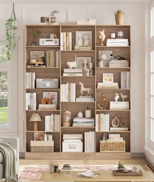 Boekenkast met 17 Vakken – Hoge Opbergkast & Organizer 188 cm