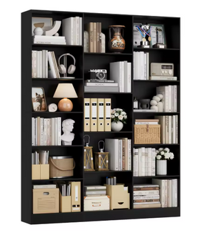 Boekenkast met 17 Vakken – Hoge Opbergkast & Organizer 188 cm