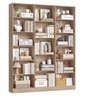Boekenkast met 17 Vakken – Hoge Opbergkast & Organizer 188 cm
