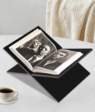 Acryl Boekenstandaard – X-Vormige Leesplank & Organizer