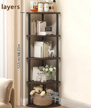 5/6-Laags Hoekrek – Opbergrek & Plantenstandaard voor Woonkamer, Keuken en Slaapkamer