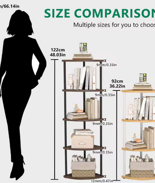 5/6-Laags Hoekrek – Opbergrek & Plantenstandaard voor Woonkamer, Keuken en Slaapkamer