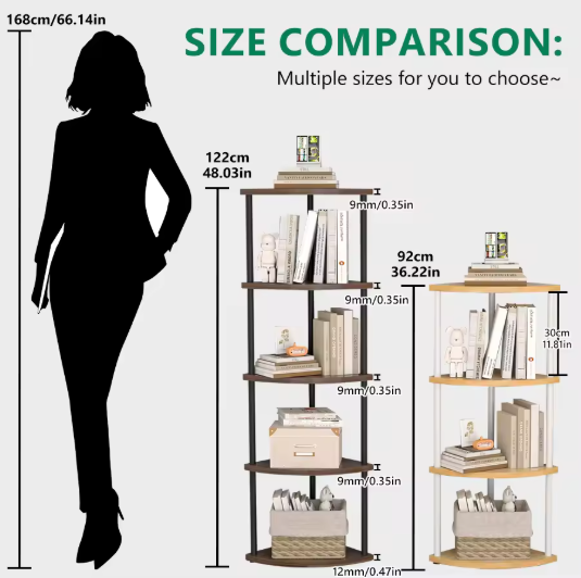 5/6-Laags Hoekrek – Opbergrek & Plantenstandaard voor Woonkamer, Keuken en Slaapkamer