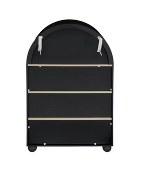 Moderne Boekenkast met Gebogen Ontwerp – 4 Lagen Houten Opbergrek 116 cm