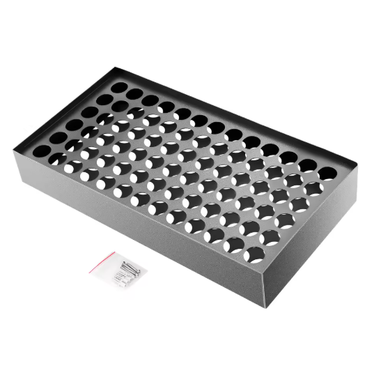 Wandrek met 78 Gaten – IJzeren Pigment- en Organizerrek voor Nagellak & Lippenstift