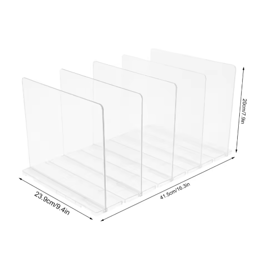 Set van 2 Handtas Organizers – Transparant PC Opbergrek met 10 Verdelers, Vrijstaand 41,5x23,9x20 cm