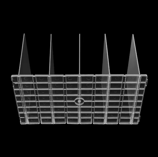 Set van 2 Handtas Organizers – Transparant PC Opbergrek met 10 Verdelers, Vrijstaand 41,5x23,9x20 cm