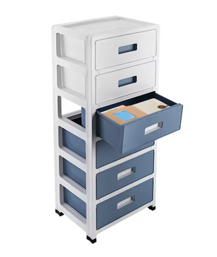 Archiefkast met 6 Laden – Afsluitbare Kantoororganizer met Stille Wielen, Ruime Meerlaagse Opbergruimte voor Thuis en Kantoor