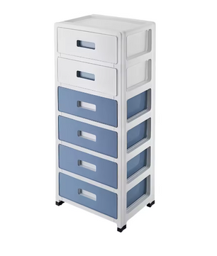 Archiefkast met 6 Laden – Afsluitbare Kantoororganizer met Stille Wielen, Ruime Meerlaagse Opbergruimte voor Thuis en Kantoor