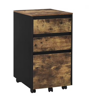 Mobiele Archiefkast met 3 Laden – Kantoor Organizer met Wielen en Industriële Look