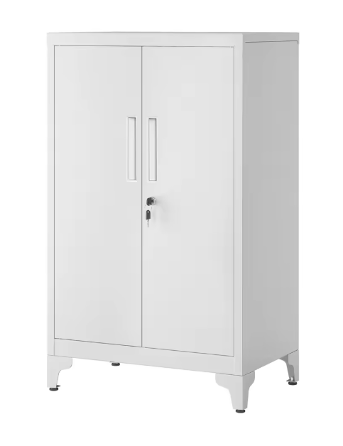 Metalen Opbergkast met 2 Deuren – Industriële Dossierkast 90 cm
