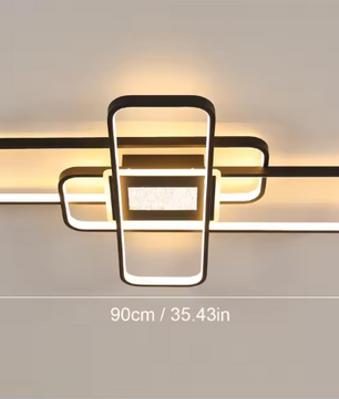 Moderne LED Plafondlamp – 56W Dimbaar met Afstandsbediening & App, 90 cm