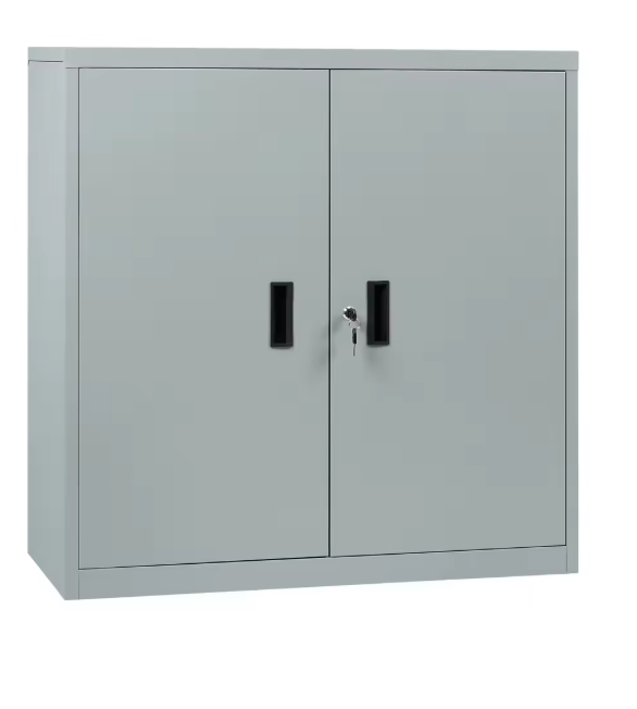 Afsluitbare Metalen Archiefkast met In Hoogte Verstelbare Plank – Multifunctionele Kantoorkast 90 cm