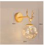 Moderne Glazen Sterren Wandlamp – Decoratieve LED Verlichting voor Slaapkamer & Woonkamer