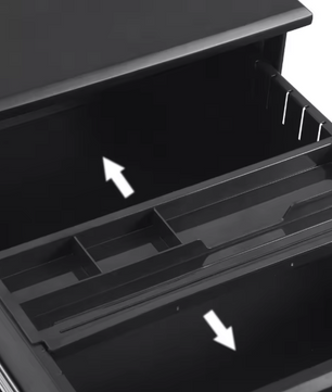 Metalen Mobiele Kantoorkast – 3 Laden, Afsluitbaar & Voorgemonteerd, met Wielen