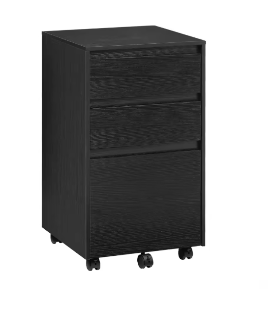 Mobiele Archiefkast op Wielen – 3 Laden, Industriële Look, 40x70x40 cm – Kantoor Organizer van Hout en amp; Metaal