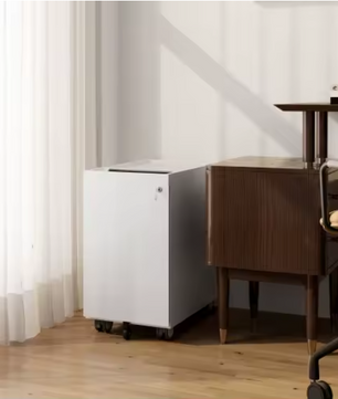 Verrijdbare Archiefkast met 3 Laden en Slot – Met Envelopopening – Metalen Kantoorkast 30x50x53,5 cm