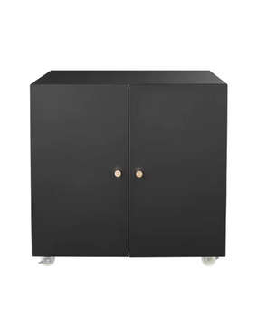 Metalen Printertafel met Opbergruimte – Mobiele Archiefkast met Deur & Verstelbare Plank