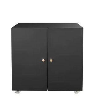 Metalen Printertafel met Opbergruimte – Mobiele Archiefkast met Deur & Verstelbare Plank